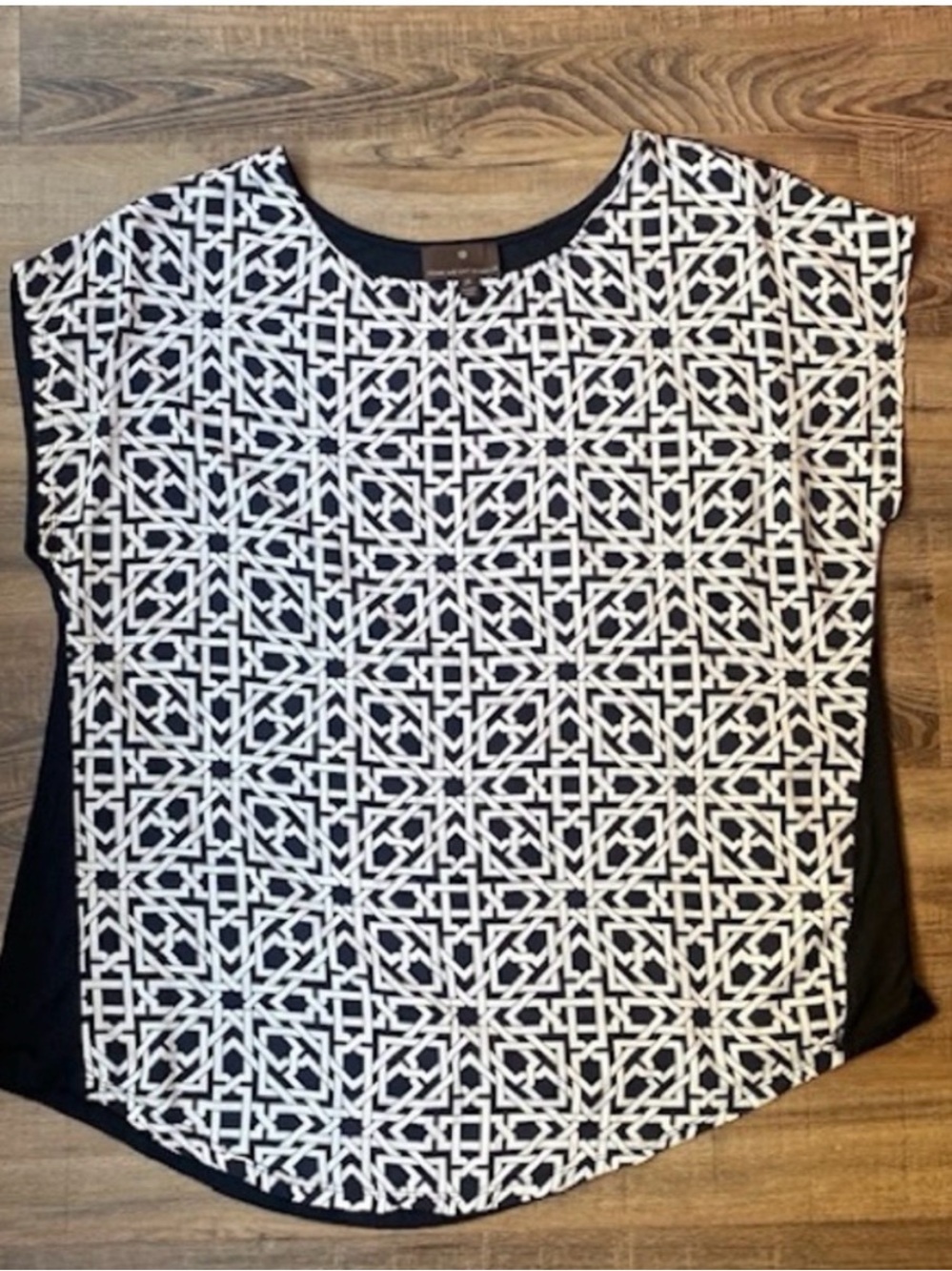 Fenn Wright Manson Black & White Abstract Top | 2X
